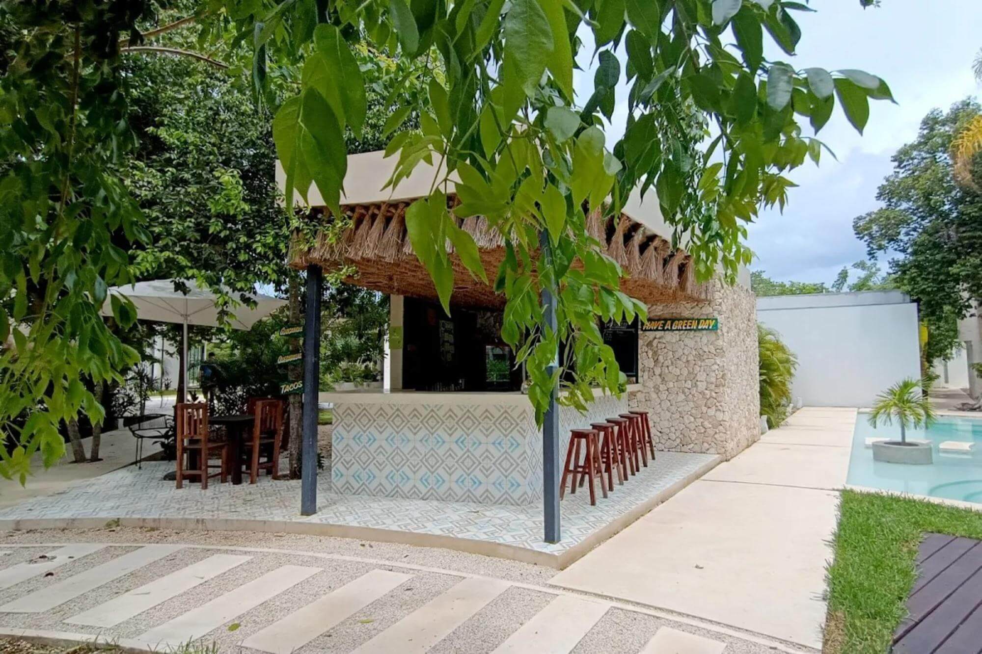 Condo with private pool, wraparound terrace, saline pool, coworking, Bio-Architecture, zen garden, solar panels, pre-construction, sale Regi