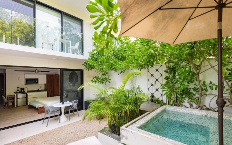 Studio with Private Jacuzzi for Sale in Central Park Lagunas, Tulum