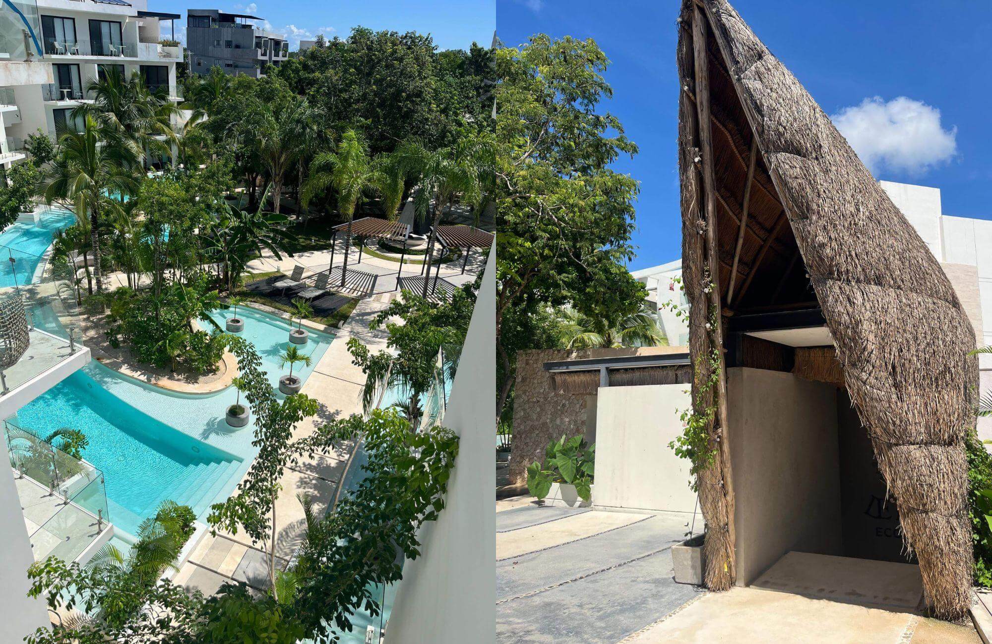 Condo with private pool, wraparound terrace, saline pool, coworking, Bio-Architecture, zen garden, solar panels, pre-construction, sale Regi