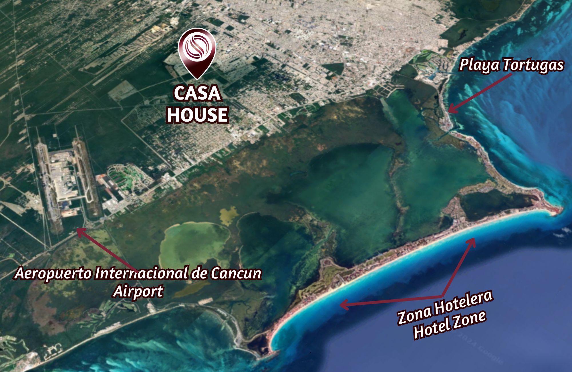 House with private pool, TV room, big roof garden terrace, parking for 3 cars, clubhouse with sports fields and amenities in Residencial