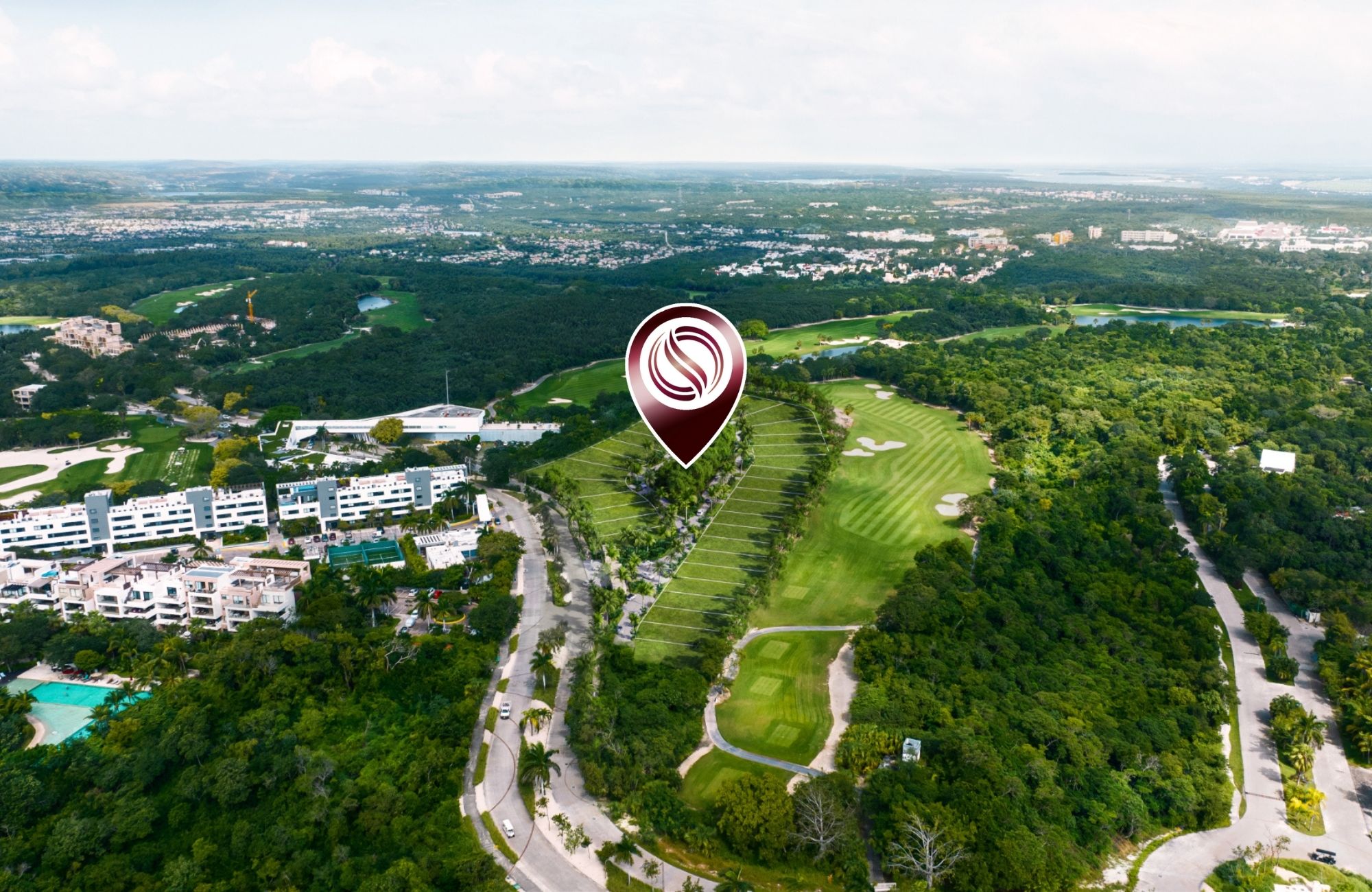 970 m2 lot, in gated community with private cenote, for sale Playa del Carmen.
