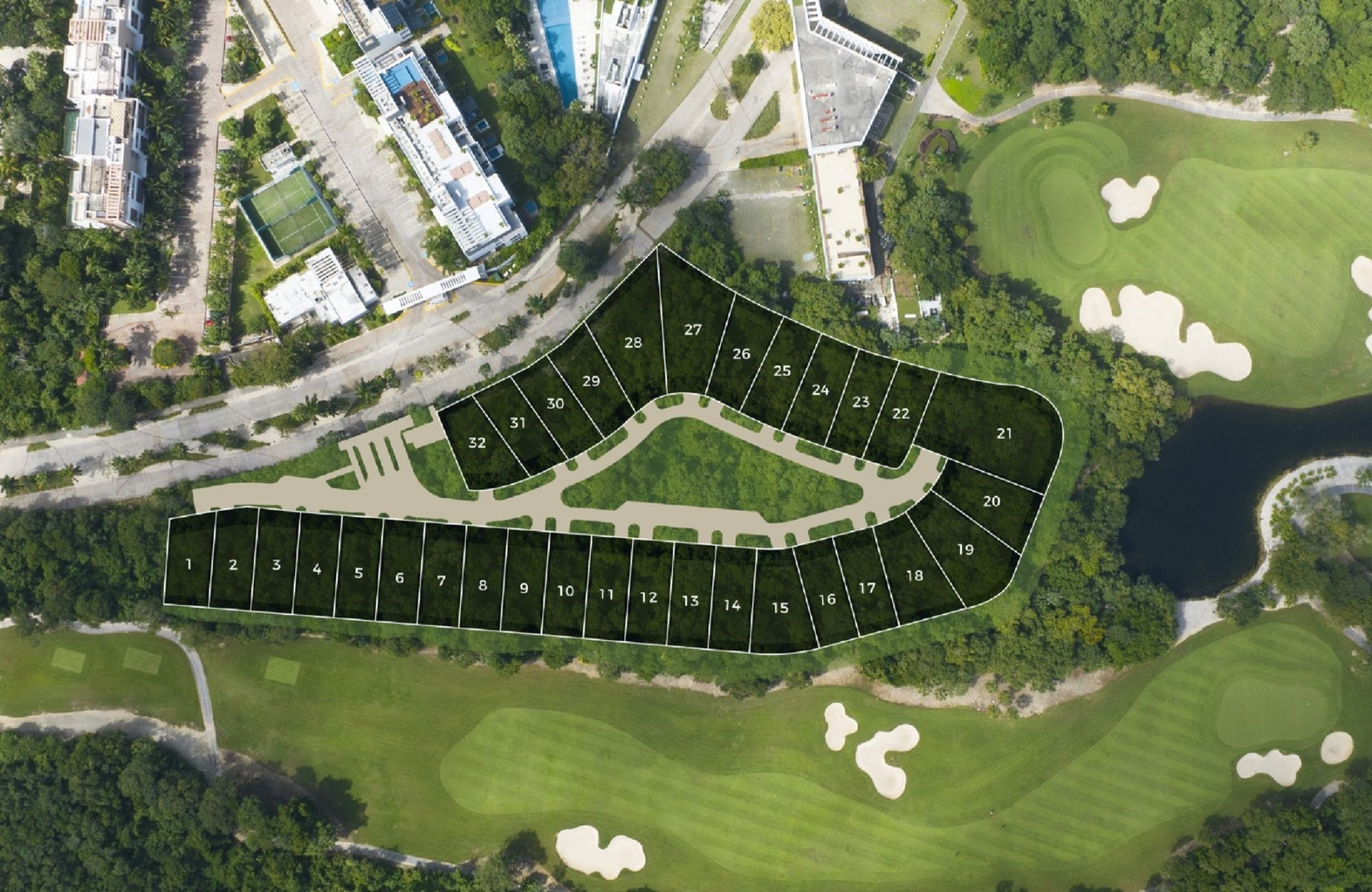 Single-Family Lot for Sale in Corasol Gated Community, Playa del Carmen