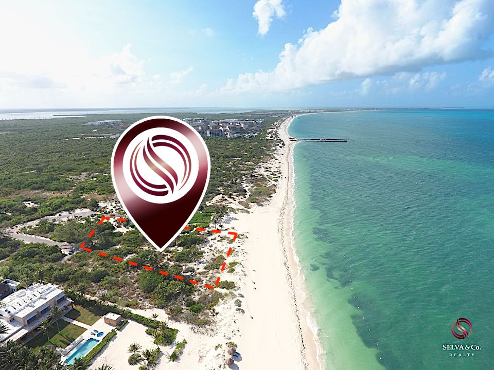 Lote de lujo frente al mar, en Residencial privado, venta, Playa Mujeres, Canc&uacute;n.