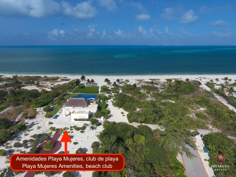 Lote de lujo frente al mar, en Residencial privado, venta, Playa Mujeres, Canc&uacute;n.
