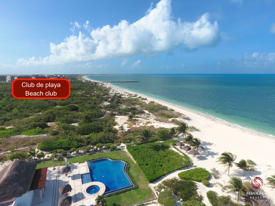 Lote de lujo frente al mar, en Residencial privado, venta, Playa Mujeres, Canc&uacute;n.