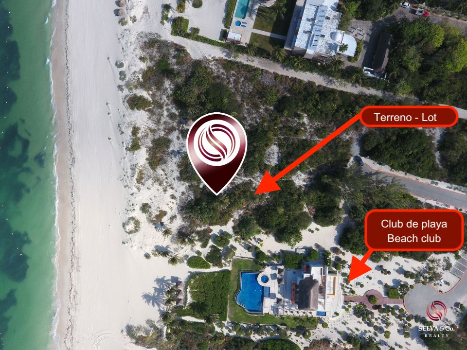 Lote de lujo frente al mar, en Residencial privado, venta, Playa Mujeres, Canc&uacute;n.