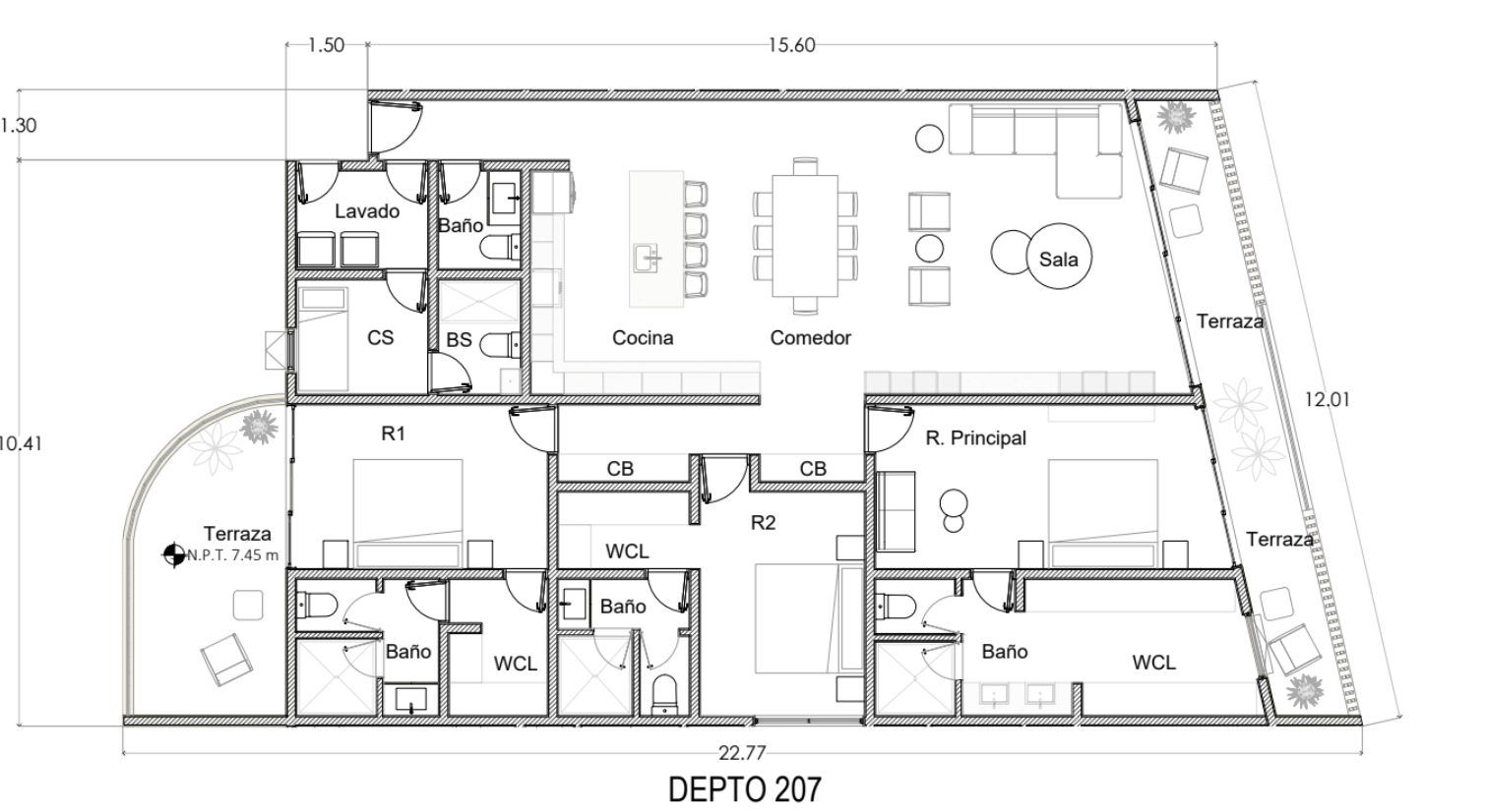 Penthouse de lujo, vista al mar, terraza, alberca, petfriendly, en venta Canc&uacute;n.