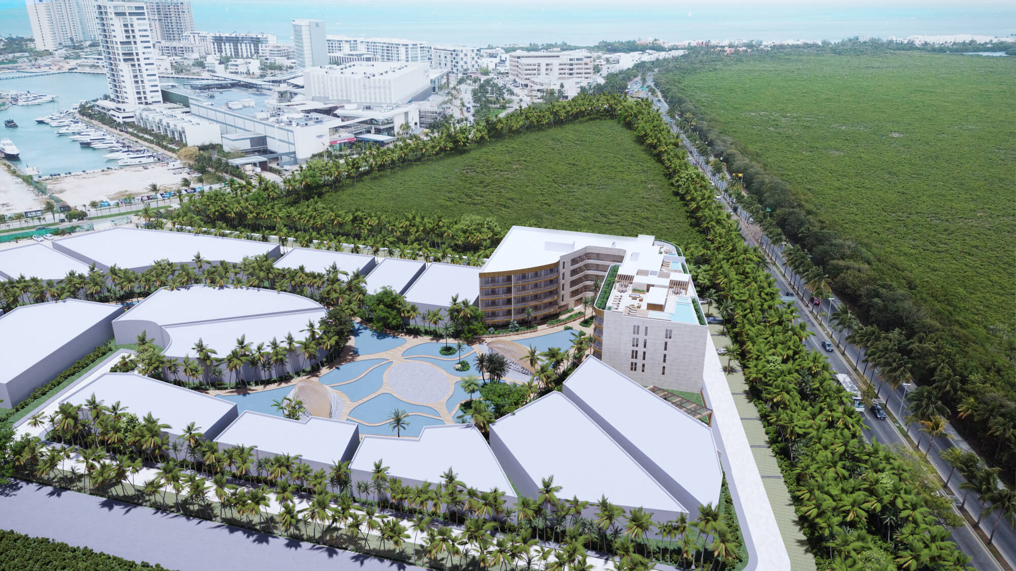 Departamento de lujo con vista al mar, Puerto Canc&uacute;n, Canc&uacute;n