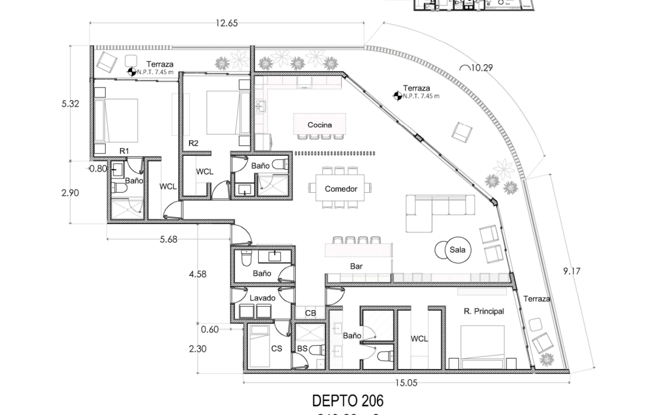 Condominio con amenidades de lujo, en venta, Zona Hotelera, Canc&uacute;n