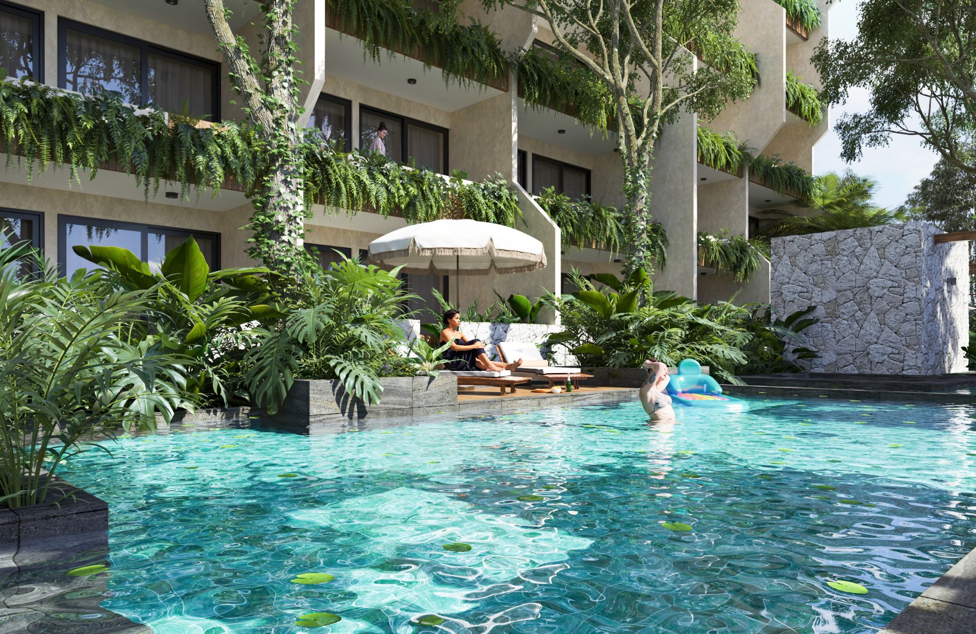 1 bedroom condo in the most exclusive and natural area of Tulum