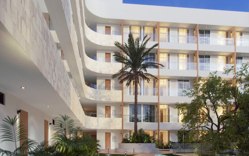 Loft con rooftop y alberca com&uacute;n en venta, Frente al Mar, Puerto Morelos