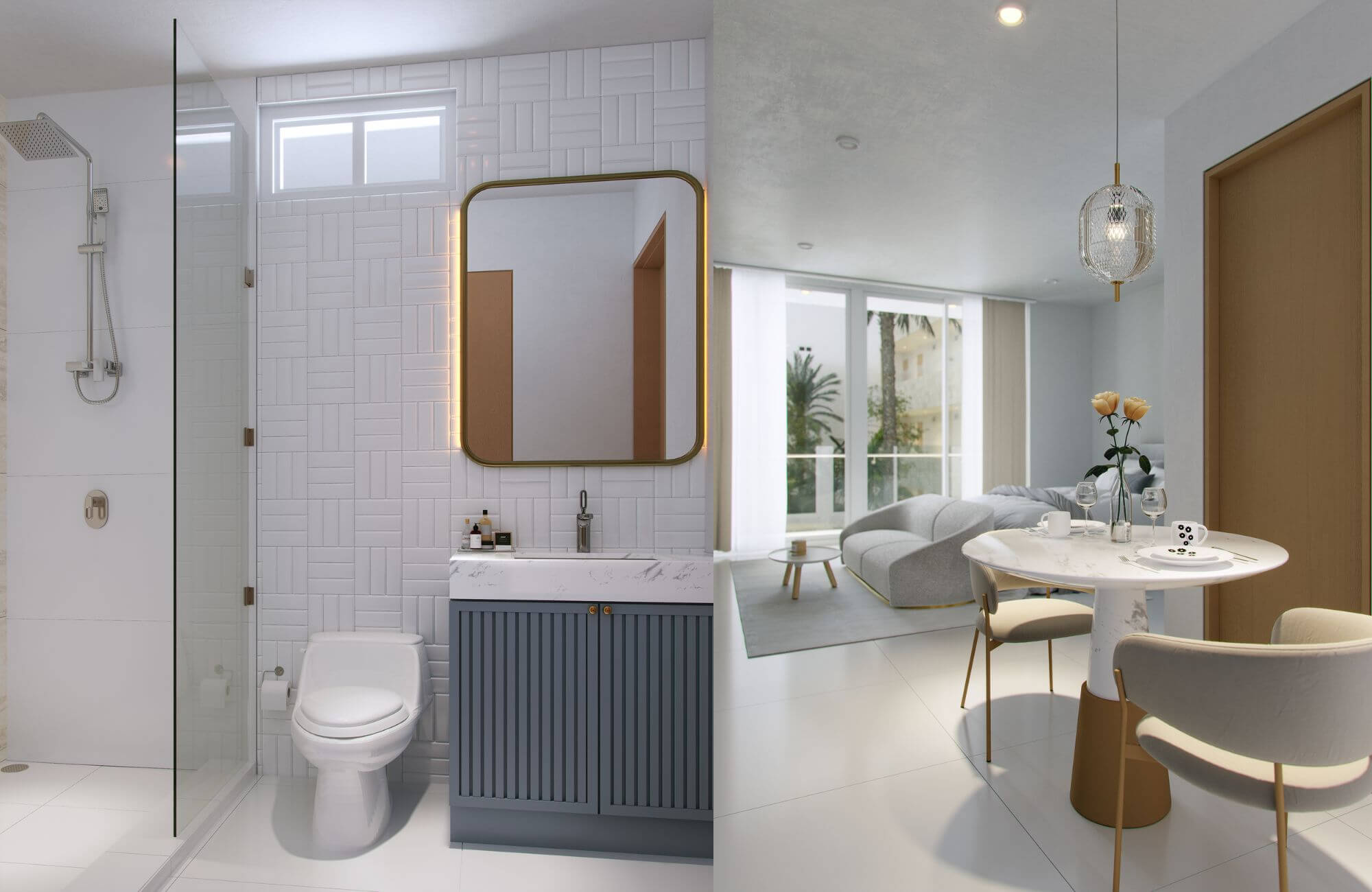 Estudio con acceso a la playa, terraza, tina, alberca y  Area de Coworking,  Venta en Puerto Morelos.