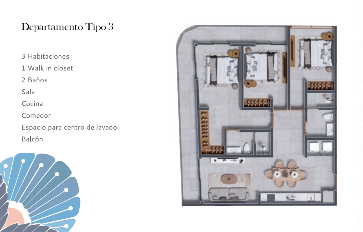 Departamento frente al mar con Jacuzzi privado, amueblado,  alberca y  Area de Coworking, pre- construcci&oacute;n,  Venta en Puerto Morelos.
