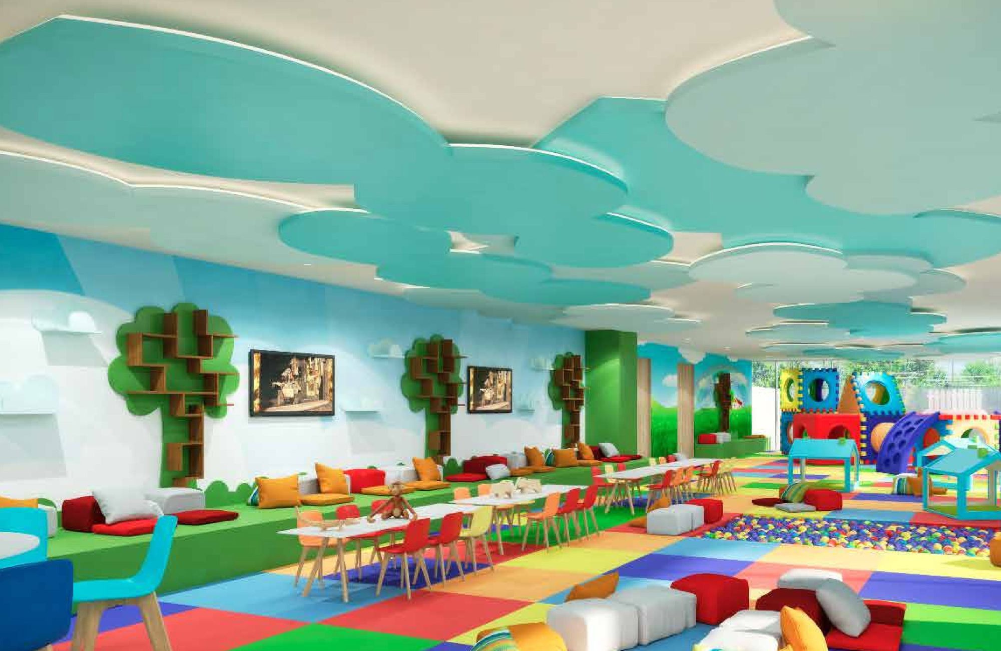 Apartment with pool overlooking the lagoon, jacuzzi, cinema for sale Cancun.