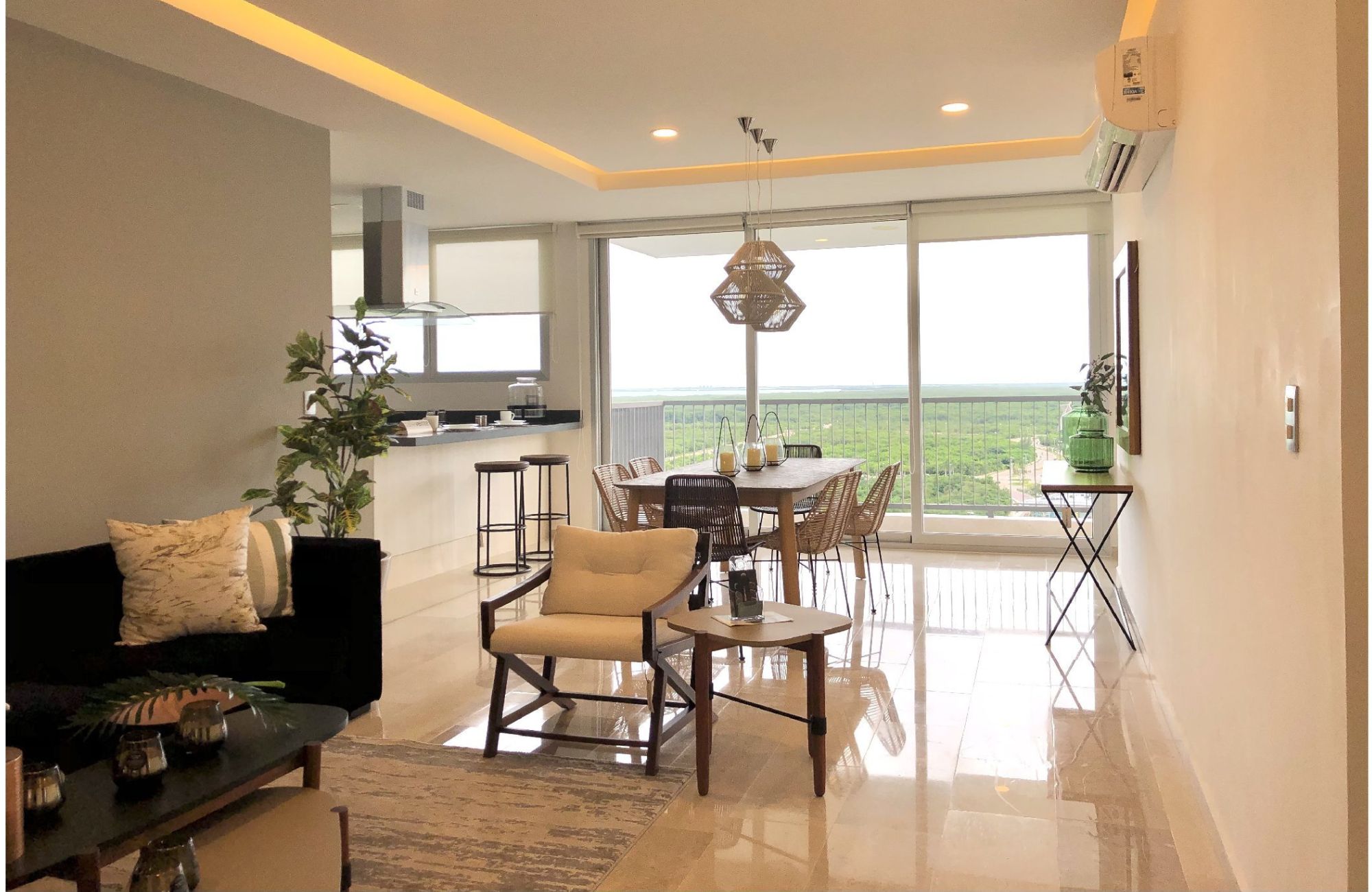 Condominium with terrace, rooftop, and pool for sale, Puerto Cancun, Cancun.