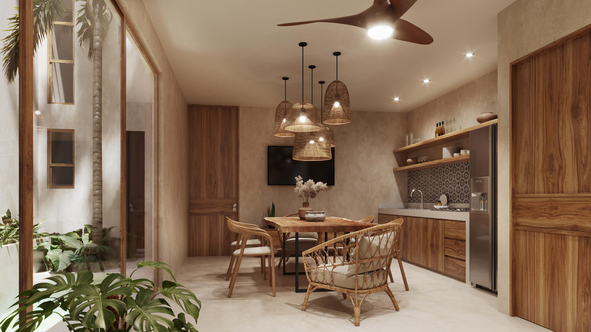 Two-Story House with Private Pool and Garden for Sale in Temoz&oacute;n Norte, M&eacute;rida