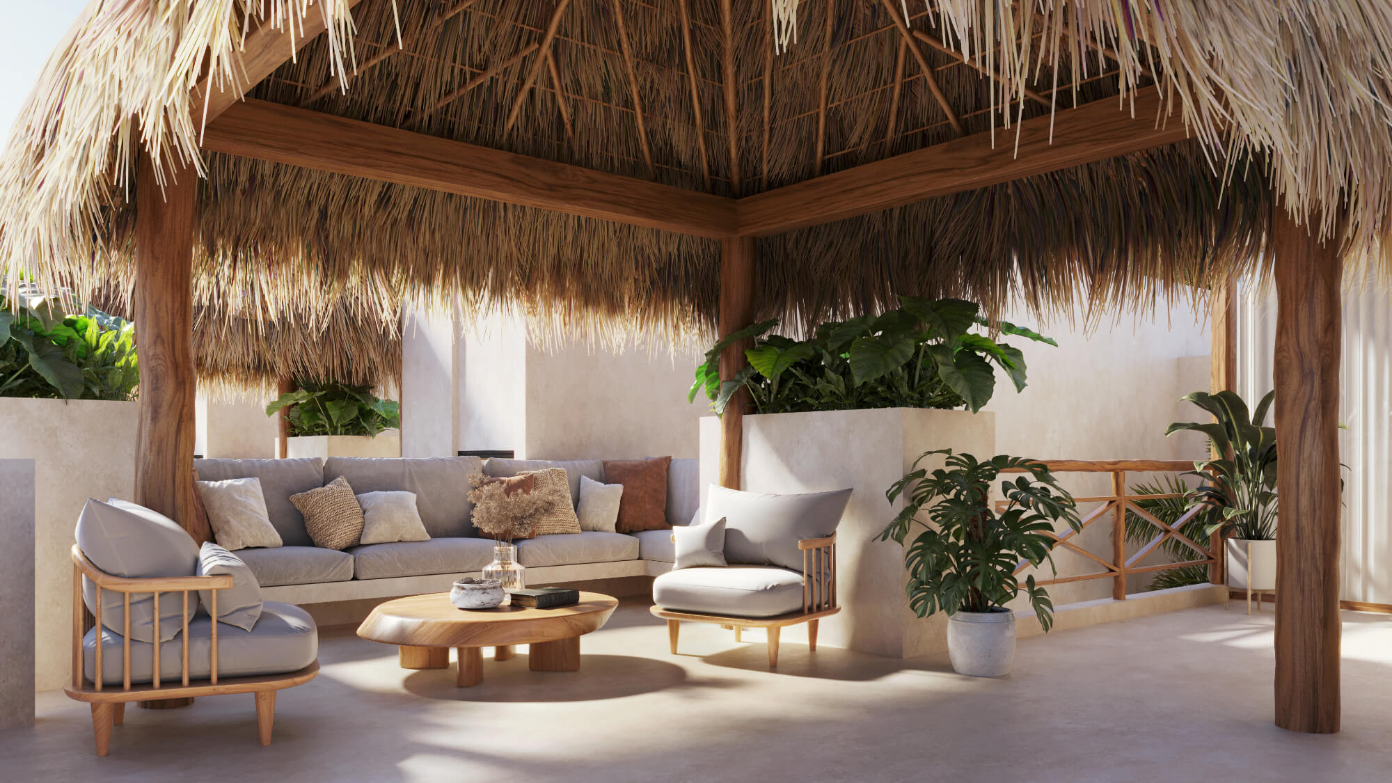 Two-Story House with Private Pool and Garden for Sale in Temoz&oacute;n Norte, M&eacute;rida