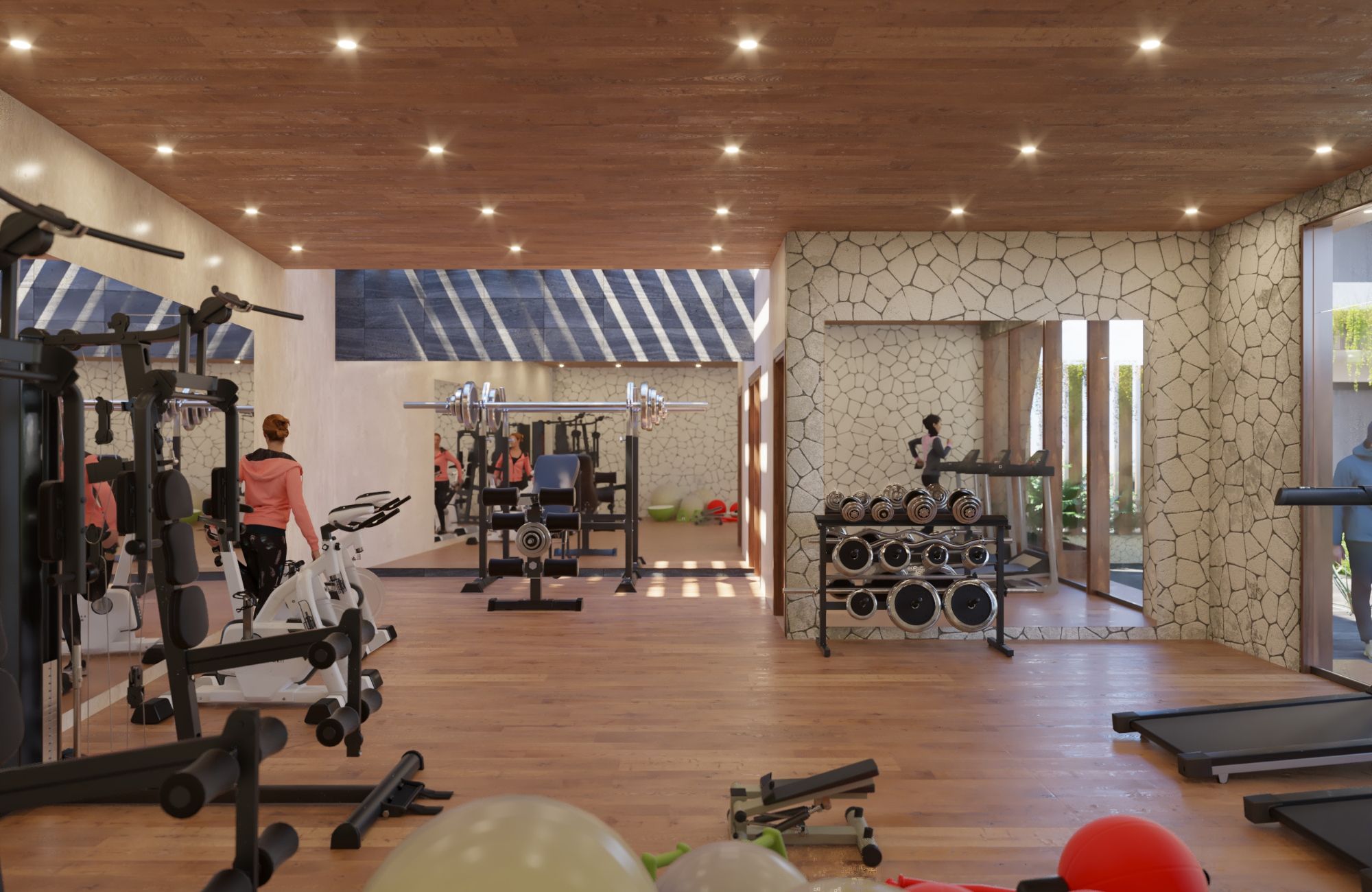 1 bedroom Penthouse with art walk, Boho style commercial area, green areas, 5 star hotel services in Tulum, sale.