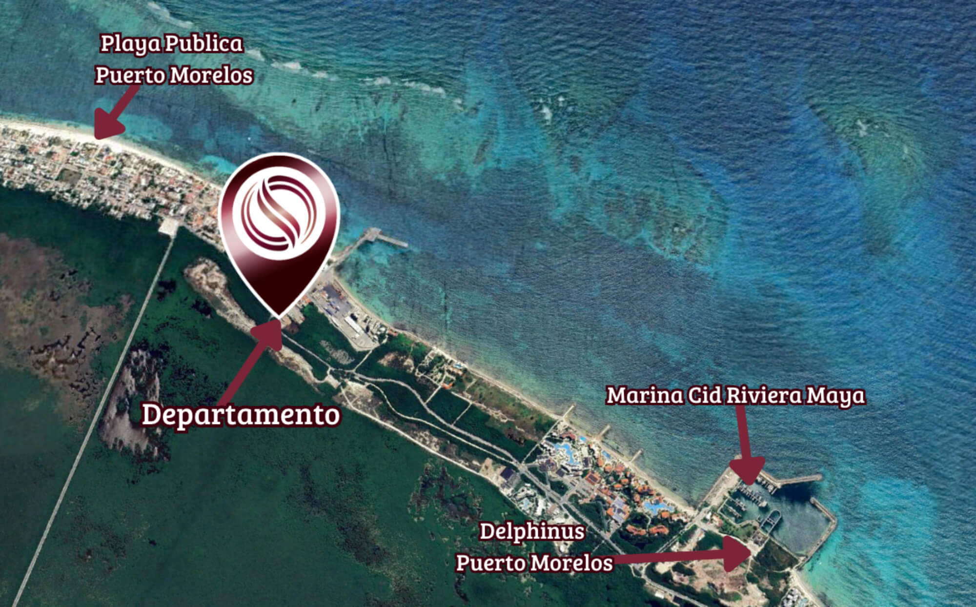 Estudio con vista al mar, quinto piso,&nbsp; en venta, Frente al mar, Puerto Morelos