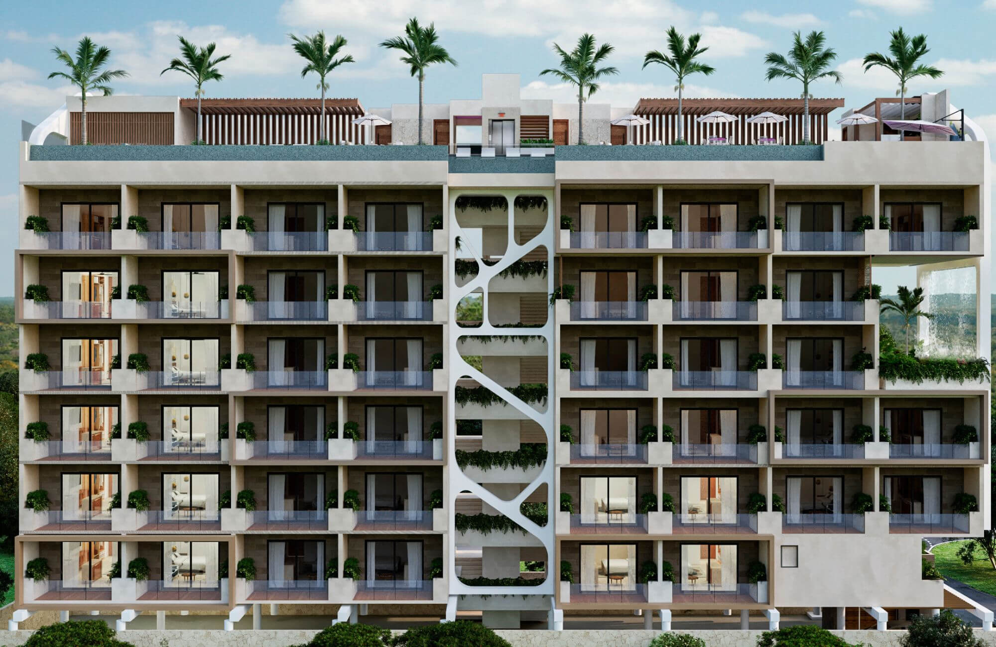 Estudio con vista al mar, quinto piso,&nbsp; en venta, Frente al mar, Puerto Morelos