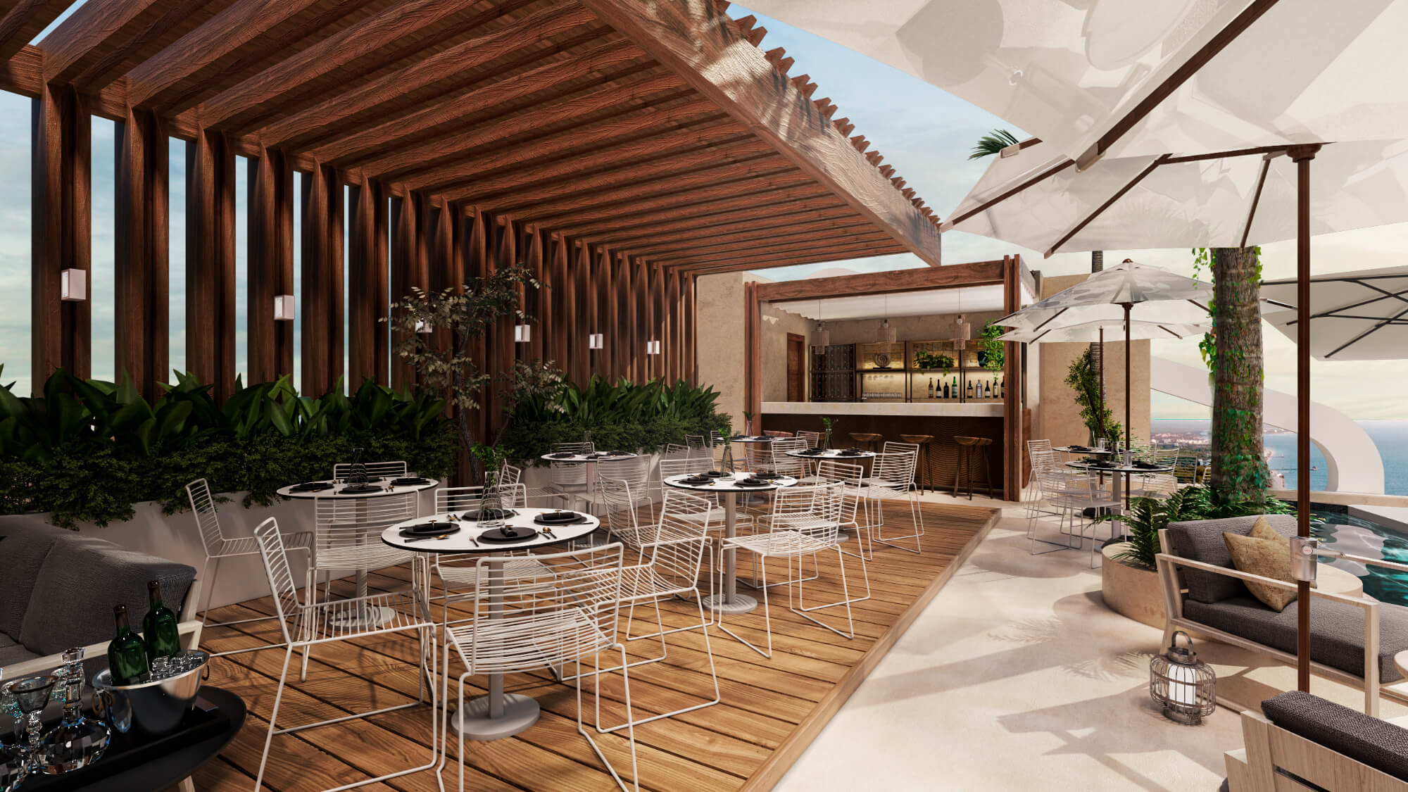 Estudio con vista al mar, quinto piso,&nbsp; en venta, Frente al mar, Puerto Morelos