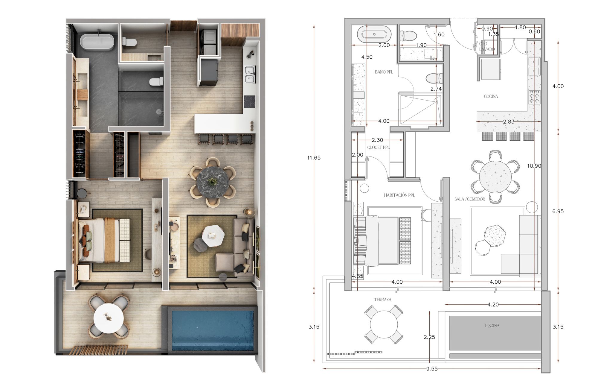 Departamento en venta, vista panor&aacute;mica, alberca com&uacute;n, Zona Norte, M&eacute;rida