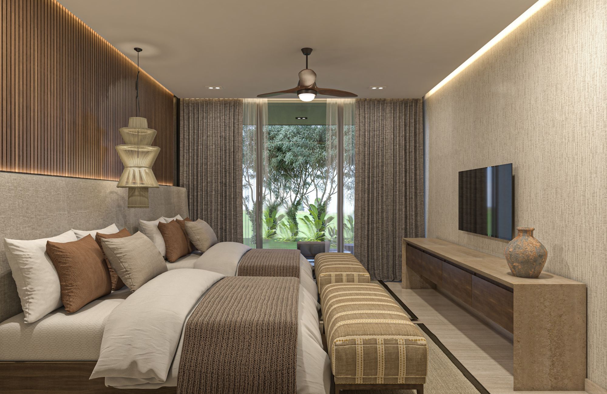 Condominio con alberca privada y cuarto de servicio, simulador de golf, Cine, venta, Zona Norte, Merida.