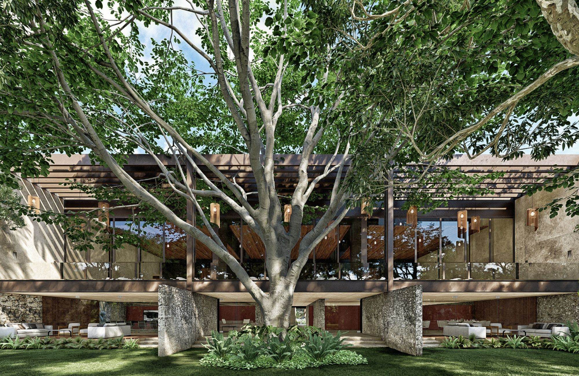 Condominio con alberca privada y cuarto de servicio, simulador de golf, Cine, venta, Zona Norte, Merida.