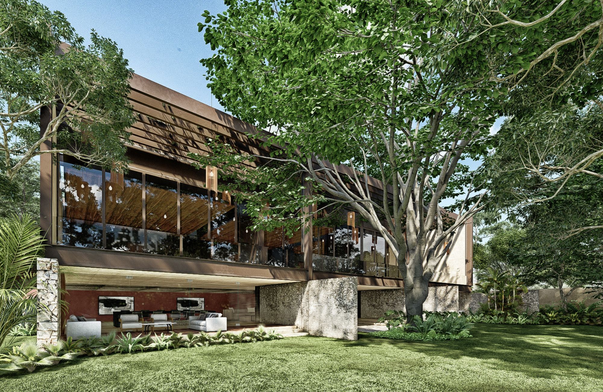 Condominio con alberca privada y cuarto de servicio, simulador de golf, Cine, venta, Zona Norte, Merida.