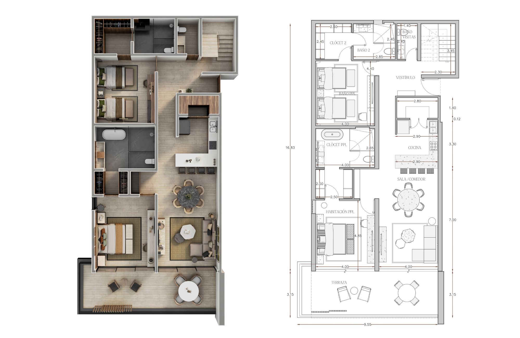 Penthouse with pool and Jacuzzi for sale, Cabo Norte, M&eacute;rida
