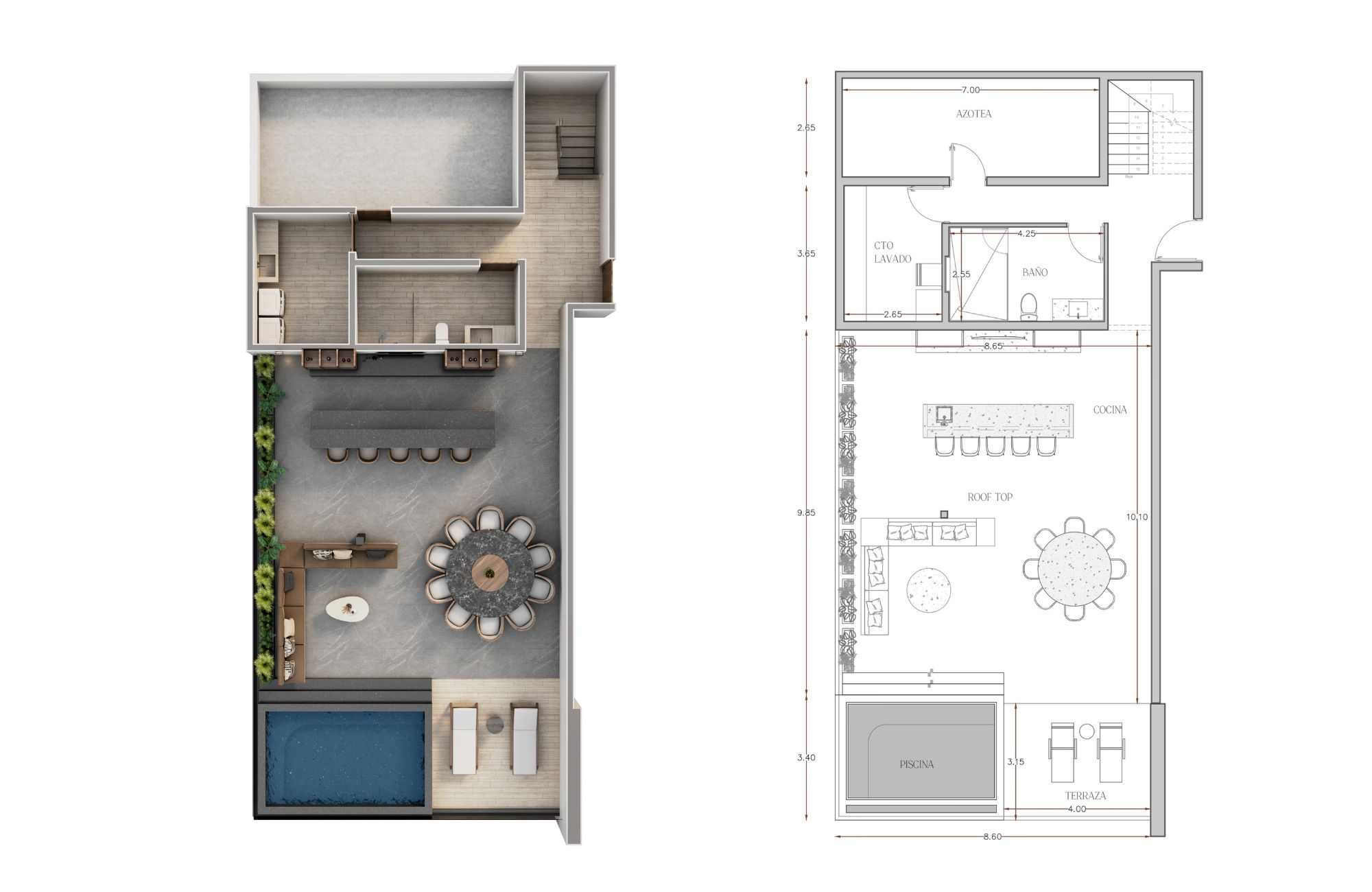 Penthouse with pool and Jacuzzi for sale, Cabo Norte, M&eacute;rida