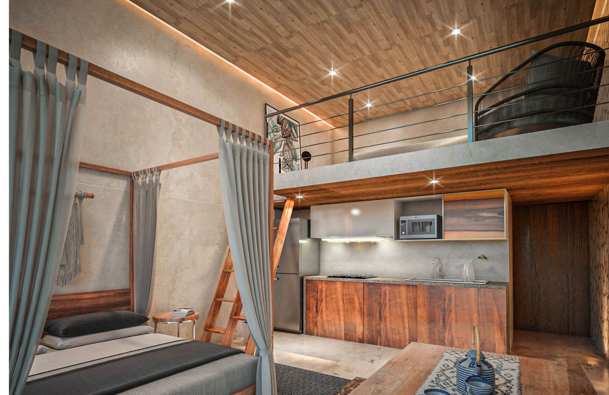 Condo with garden, pool and sports center.