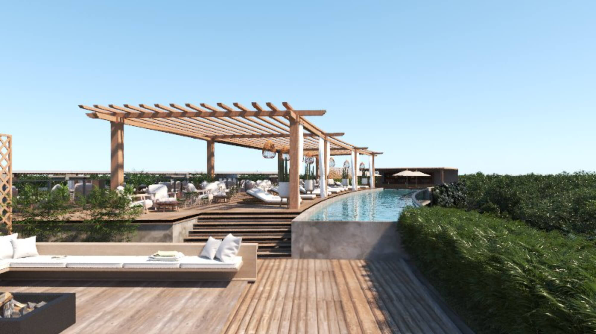 Eco-friendly penthouse, pool with multiple outdoor areas, green views, bicycle path to the beach and Hotel Zone, on Avenida Coba, for sale