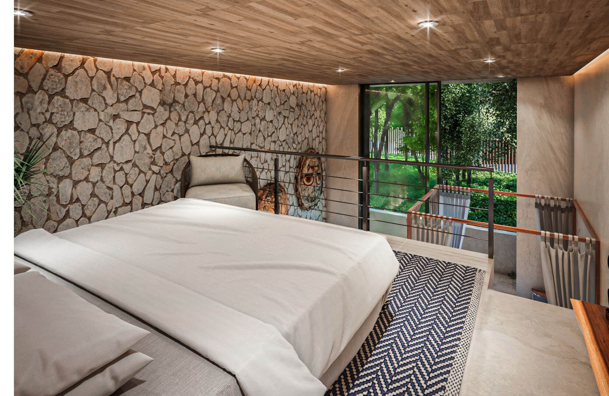 Eco-friendly penthouse, pool with multiple outdoor areas, green views, bicycle path to the beach and Hotel Zone, on Avenida Coba, for sale