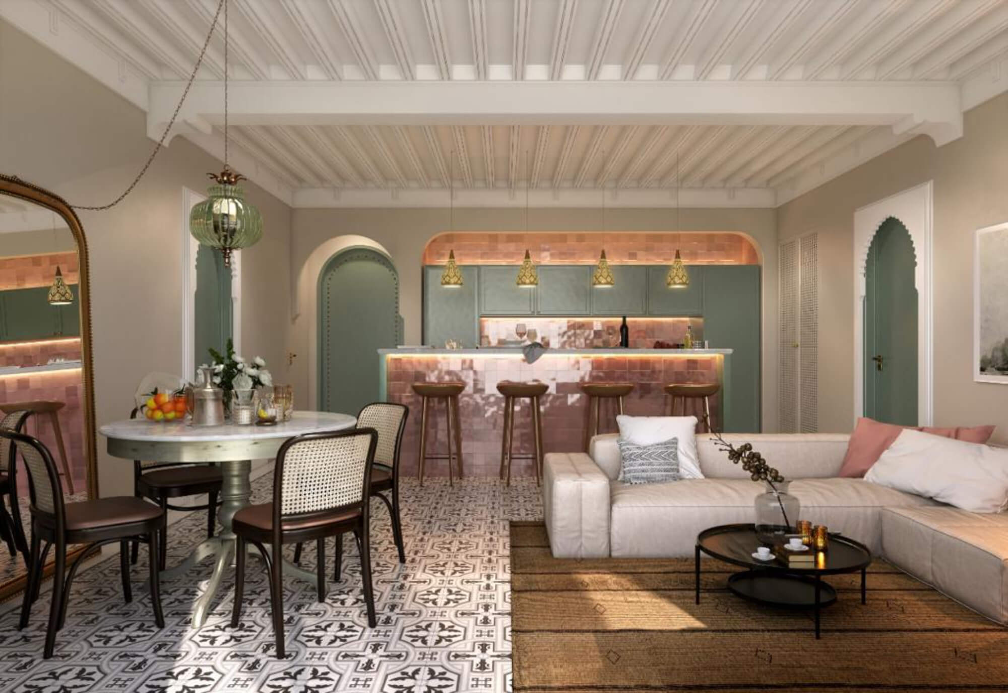 Second floor apartment with private pool, luxury finishes for sale in pueblo Zama, Tulum.