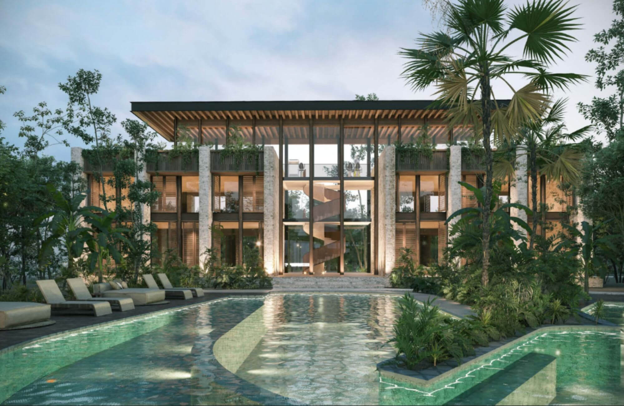 Multifamily land of 2,516 m2 in a luxury residential area for sale, Region 11, Tulum.