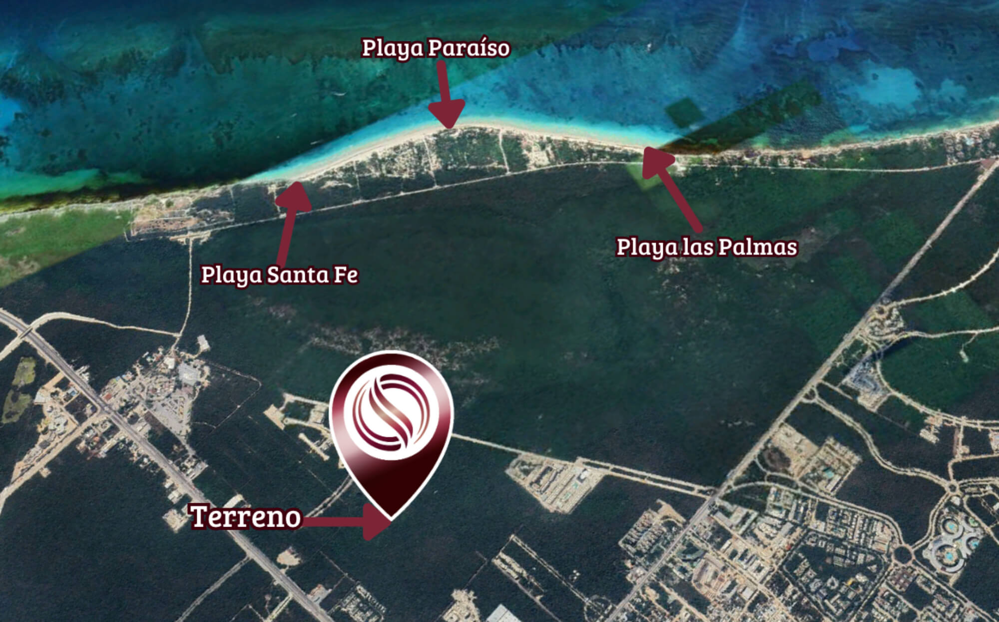 Multifamily land of 2,318 m2 in a luxury residential area for sale, Region 11, Tulum.