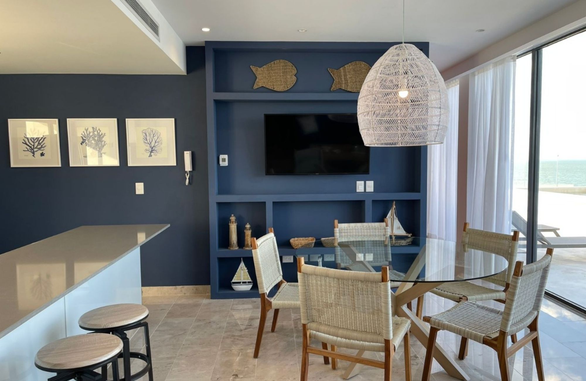 Condo con alberca frente al mar con terraza, en venta San crisanto Yucatan