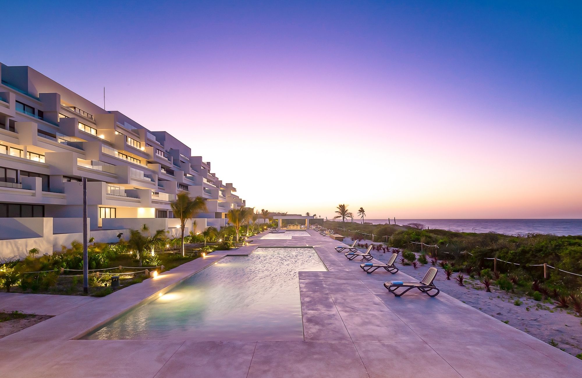 Condo con alberca frente al mar con terraza, en venta San crisanto Yucatan