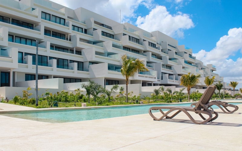 Departamento frente al mar con alberca privada, en venta, Telchac, Yucat&aacute;n.
