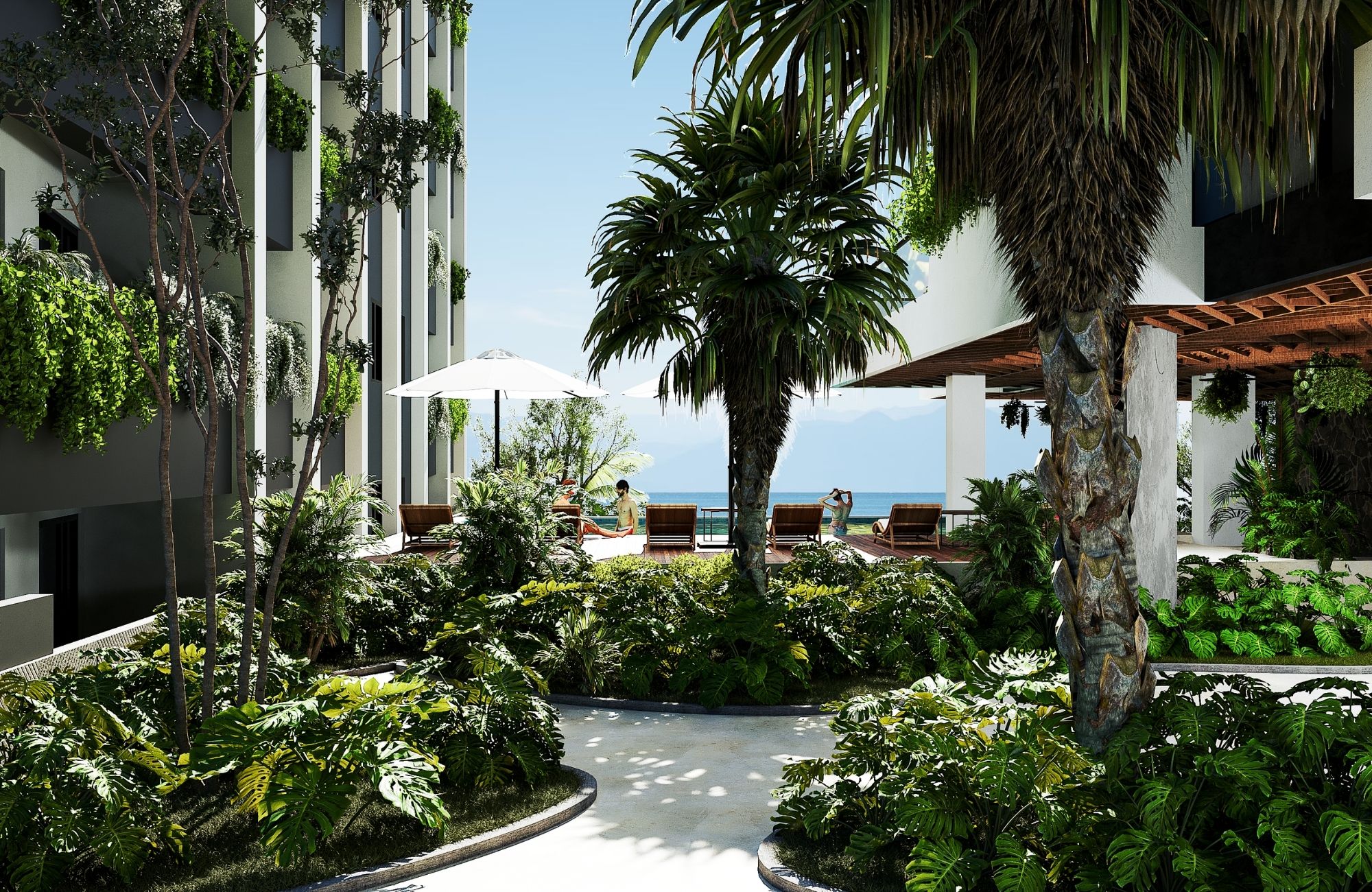 Apartment with lock off system,  infinity pool, pet spa, cowork, gym, pre-construction, on Nader Avenue, Cancun, for sale.