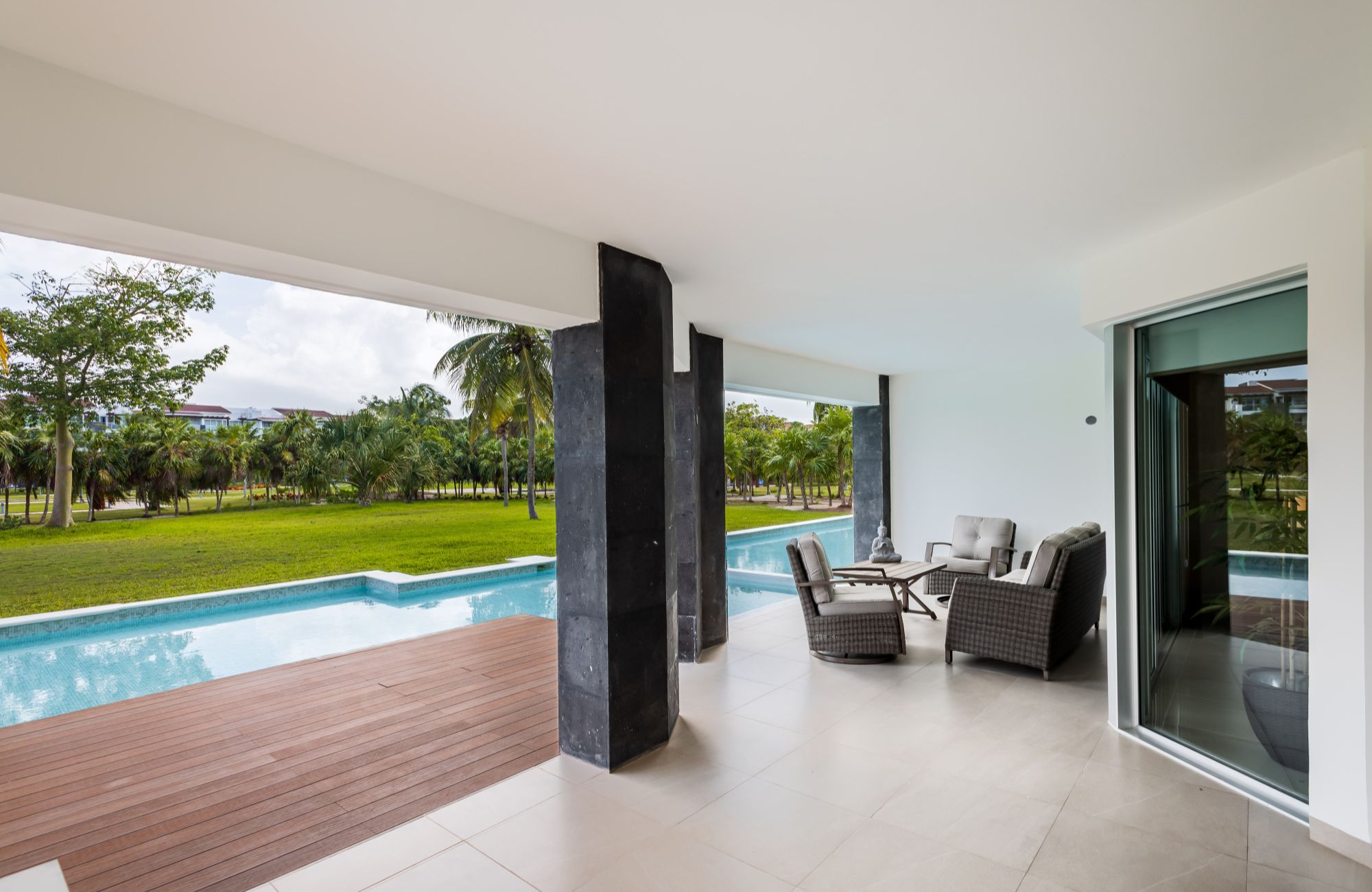 Golf-course view condo in The Village, for sale, Corasol, Playa del Carmen