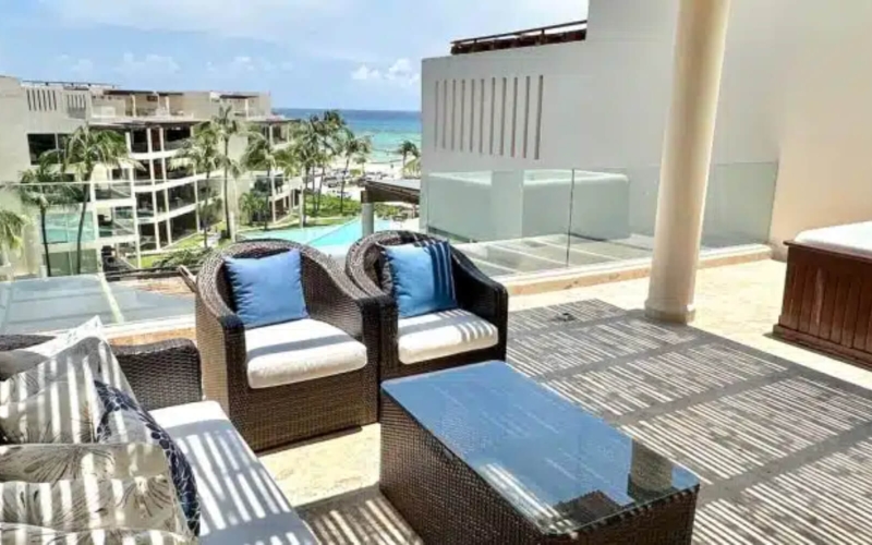 Ocean View Penthouse with Pool for Sale, Coco Beach, Playa del Carmen