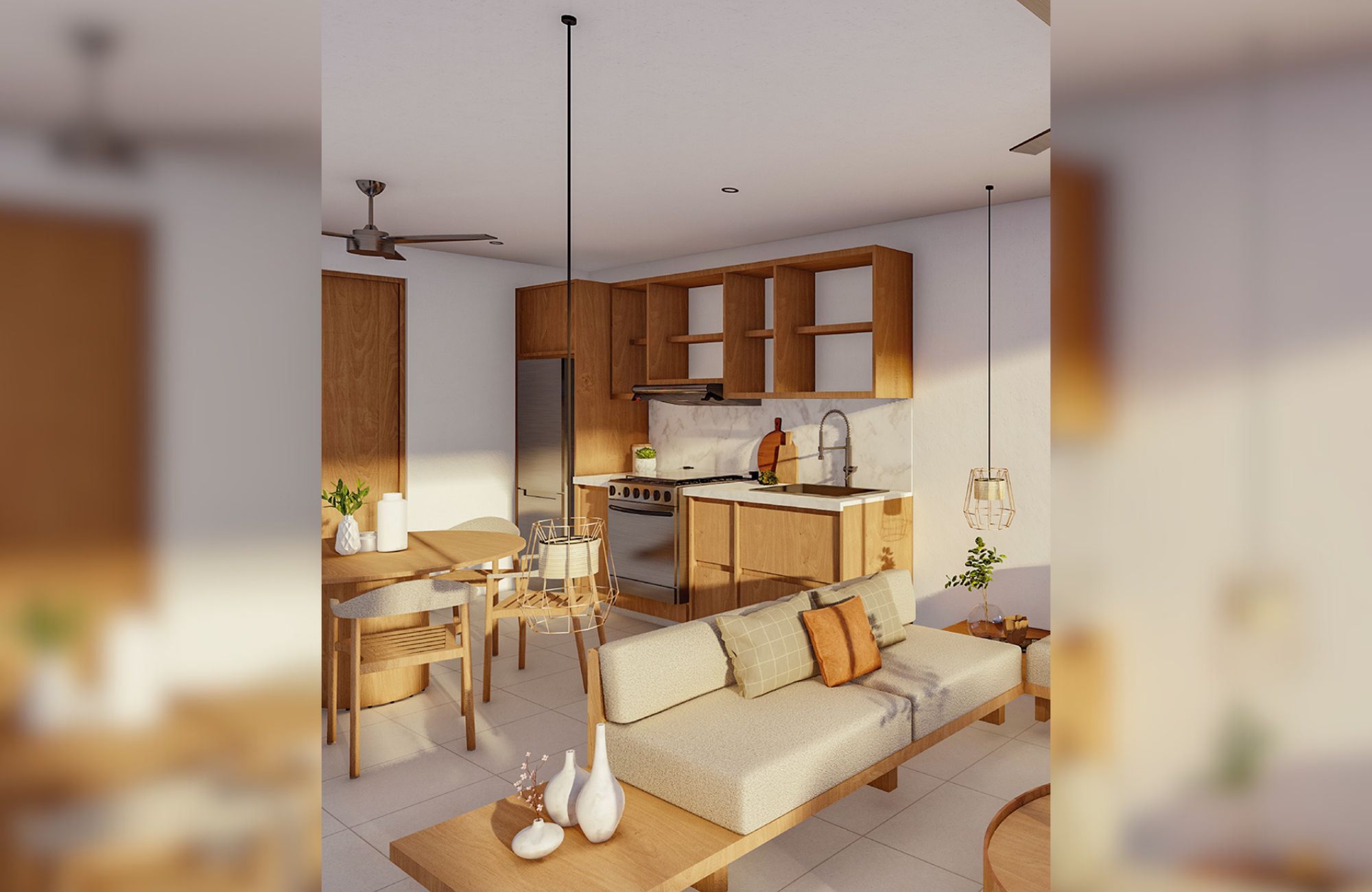 Fully furnished two-level loft-style studio for sale, Santa Cruz, Huatulco