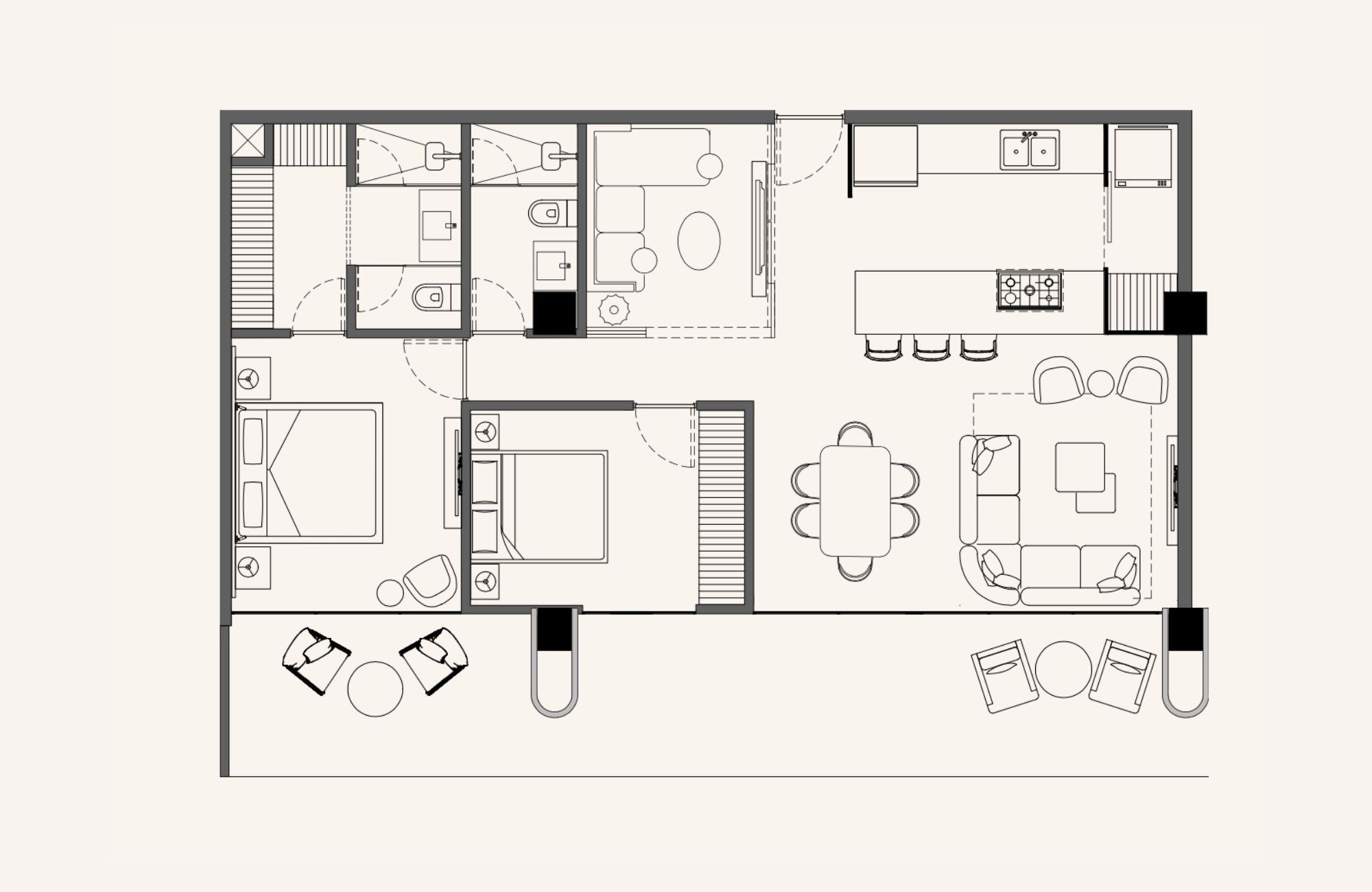 Condo near the beach with amenities for sale, downtown Playa del Carmen