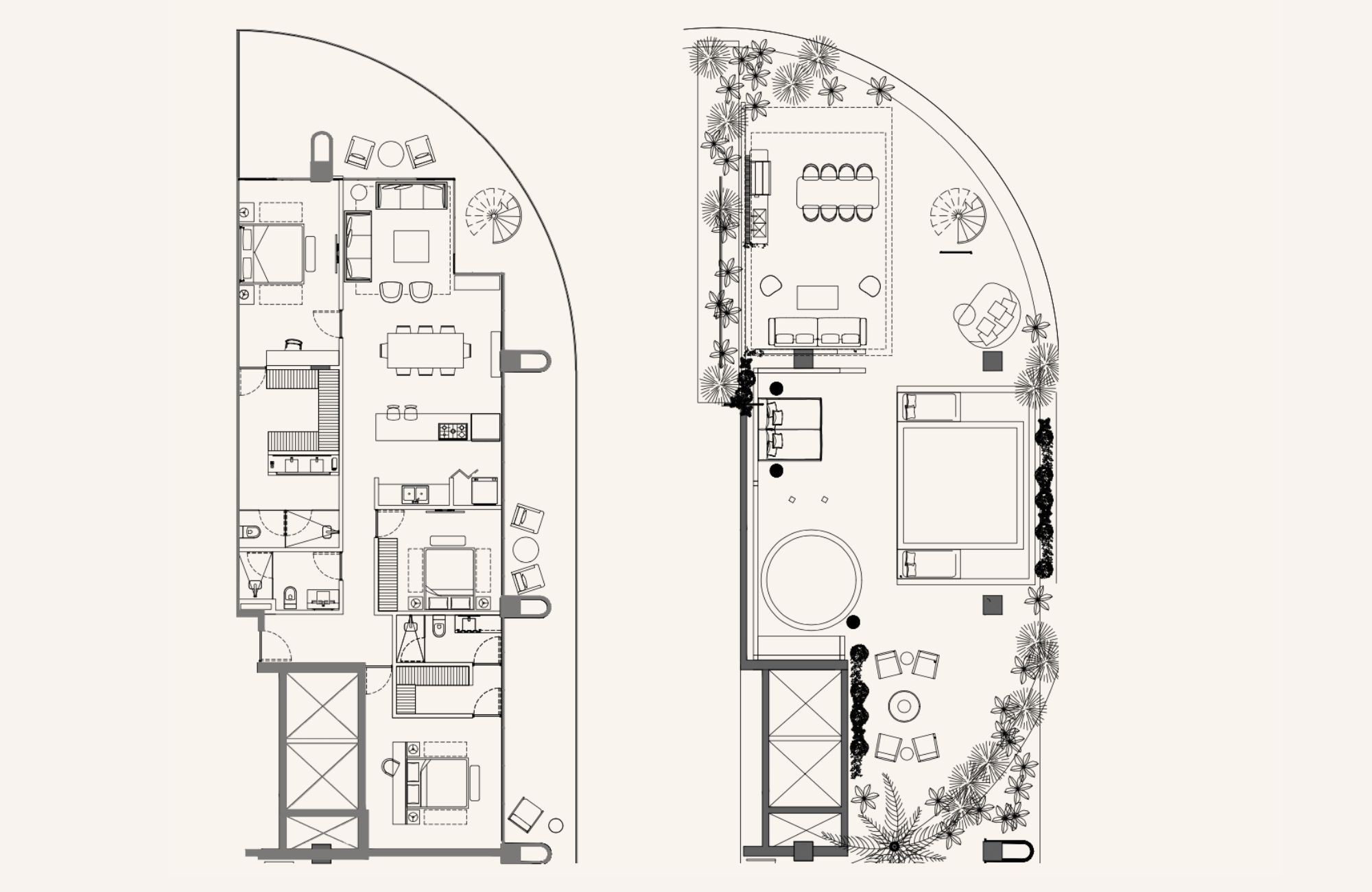 Luxury penthouse with golf course, beach club, for sale, Playa del Carmen