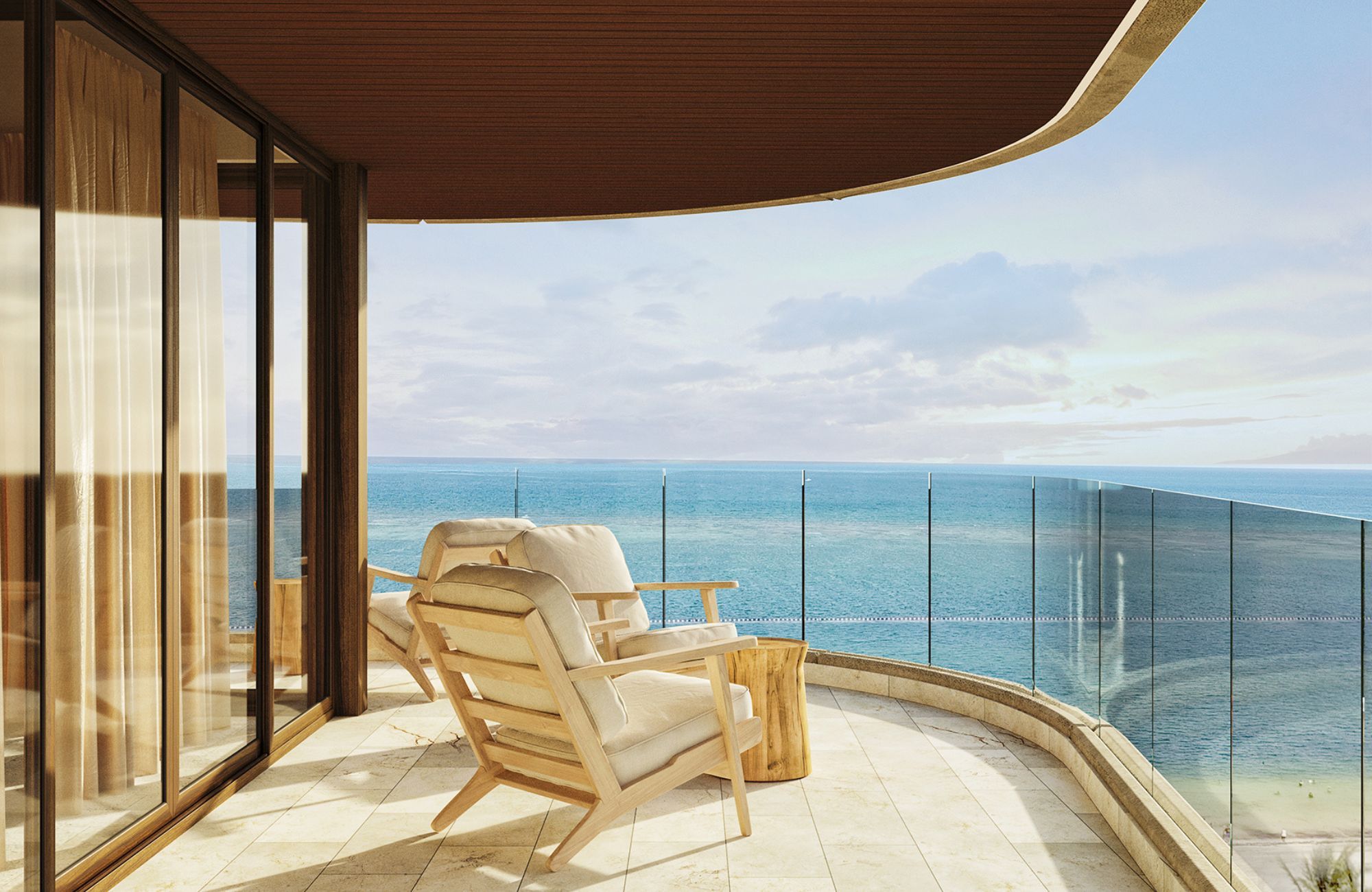 Condominium with ocean view, swimming pool, gym, for sale, beachfront, Puerto Morelos.