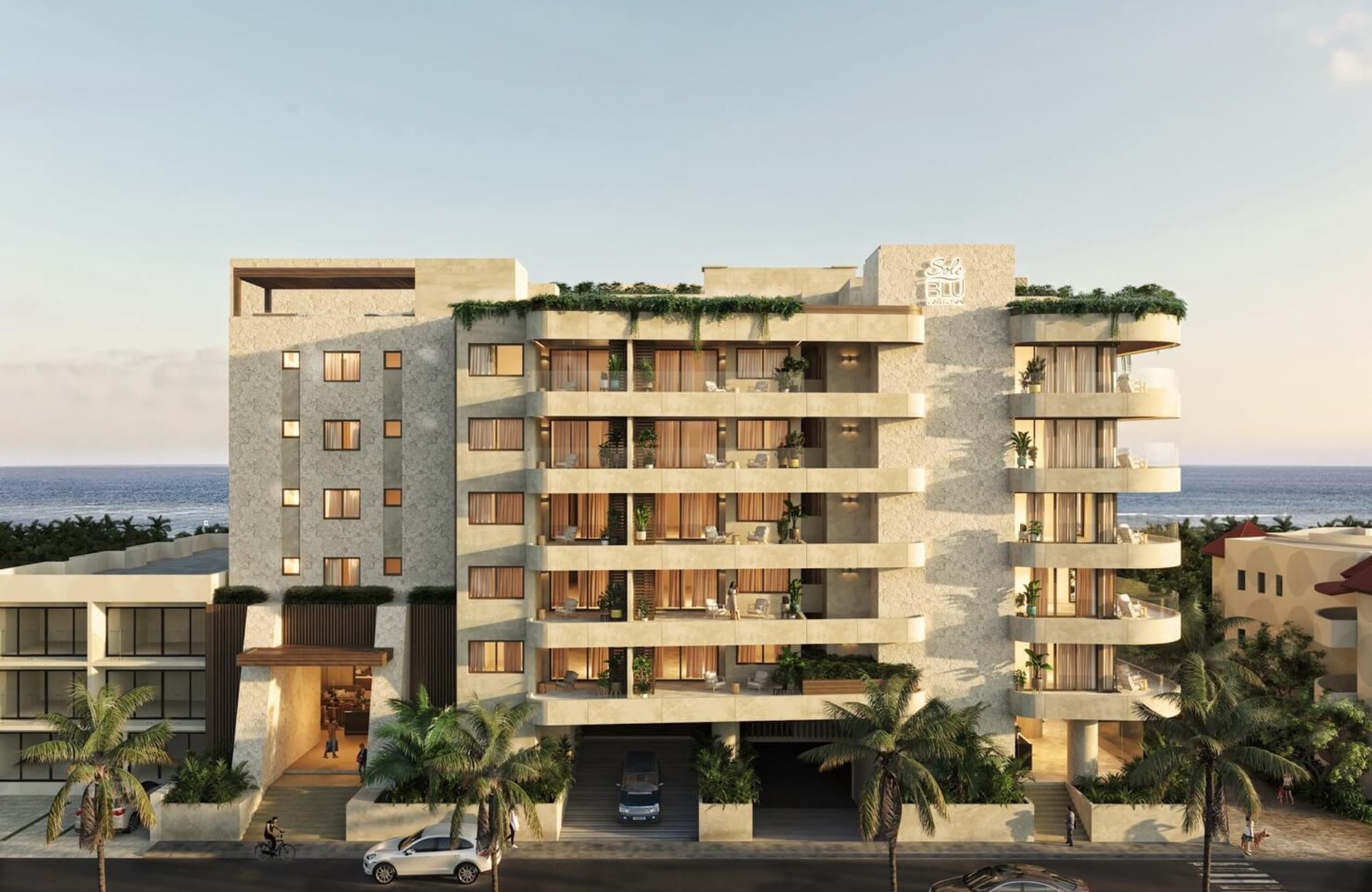 Condo with luxury amenities, for sale, beachfront, Puerto Morelos.