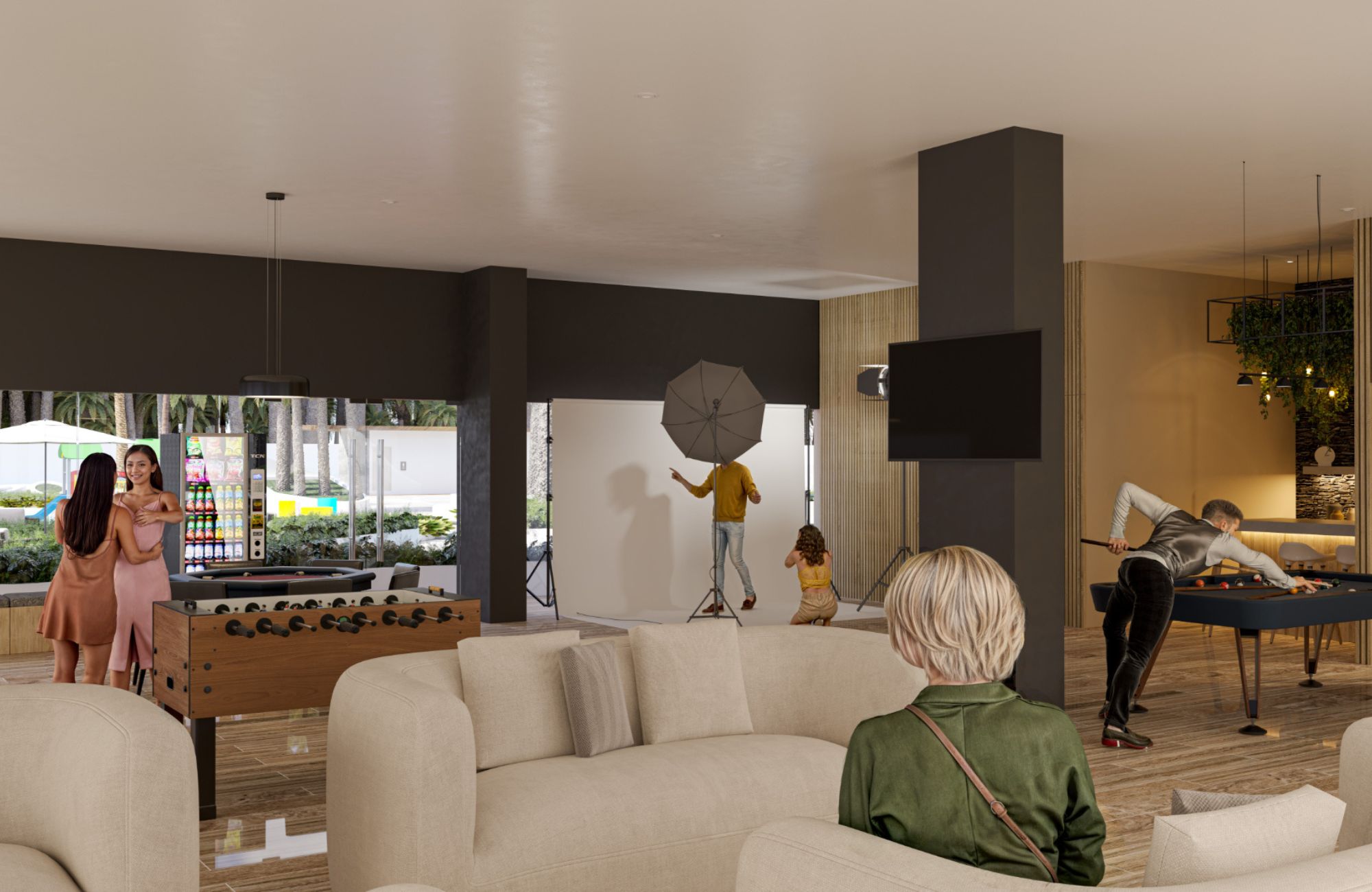 Condo for sale with balcony and amenities, swimming pool, gym, yoga area, barbecue area, coworking, childrens play area and more