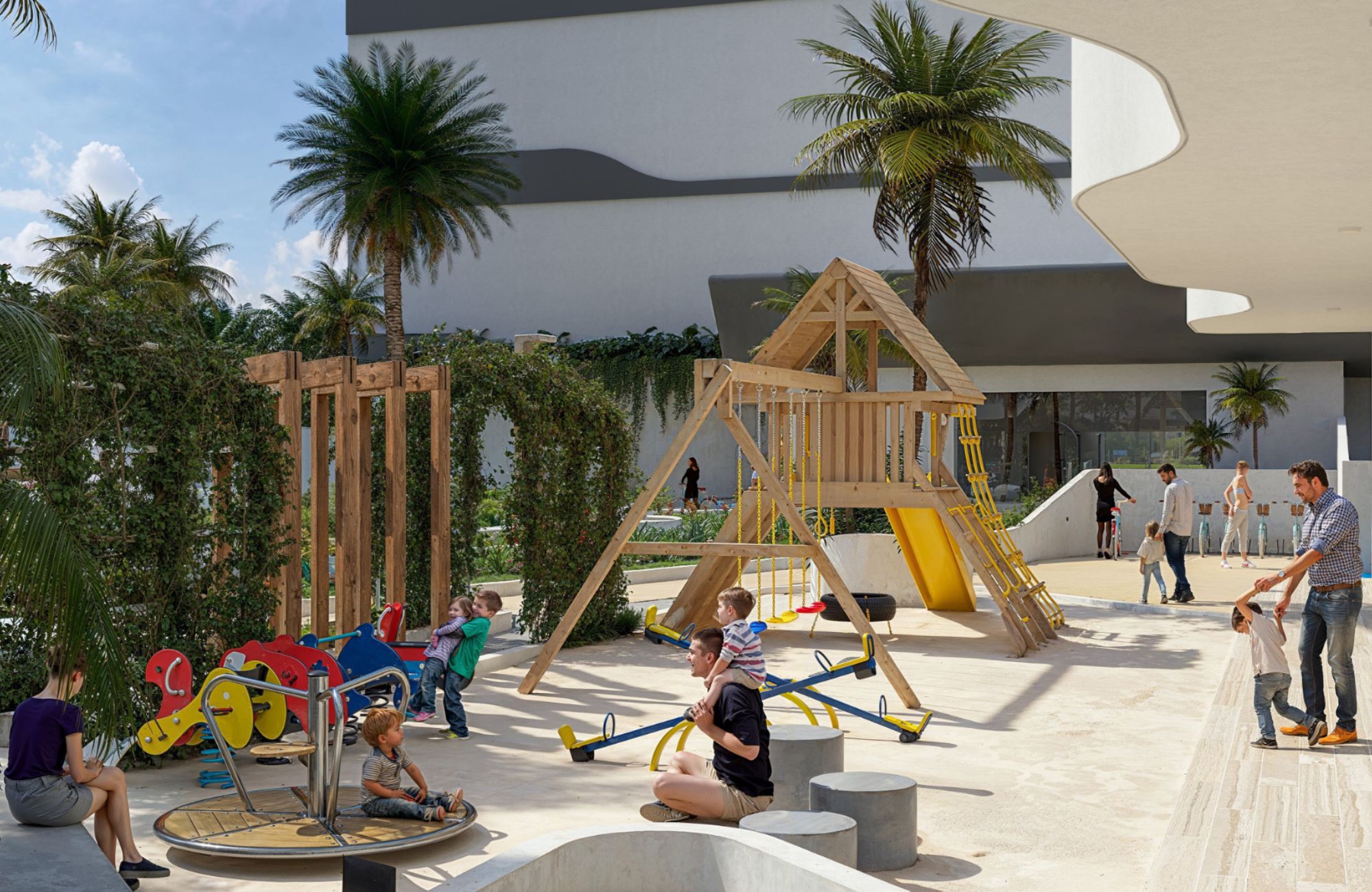 Condo for sale with balcony and amenities, swimming pool, gym, yoga area, barbecue area, coworking, childrens play area and more